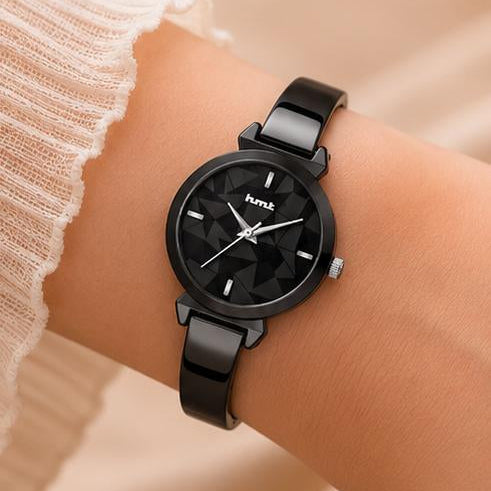 All Black Anti-tarnish Premium Bangle Watch