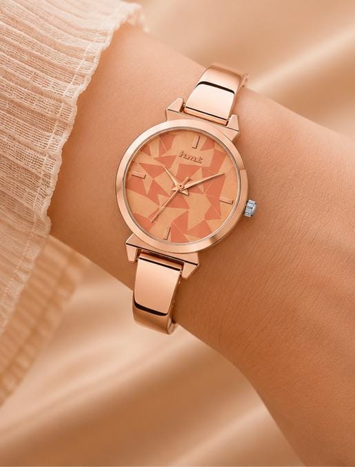 Rose Gold Bangle Watch