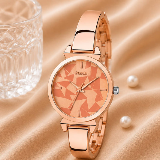 Rose Gold Anti-tarnish Premium Bangle Watch