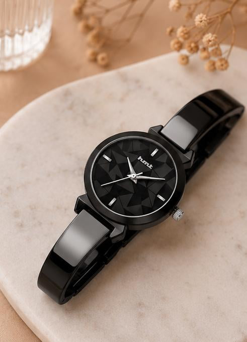 All-Black Bangle Watch