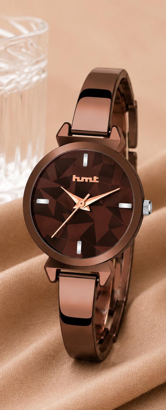 Metallic Brown Bangle Watch