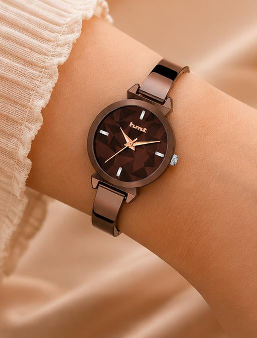 Metallic Brown Bangle Watch