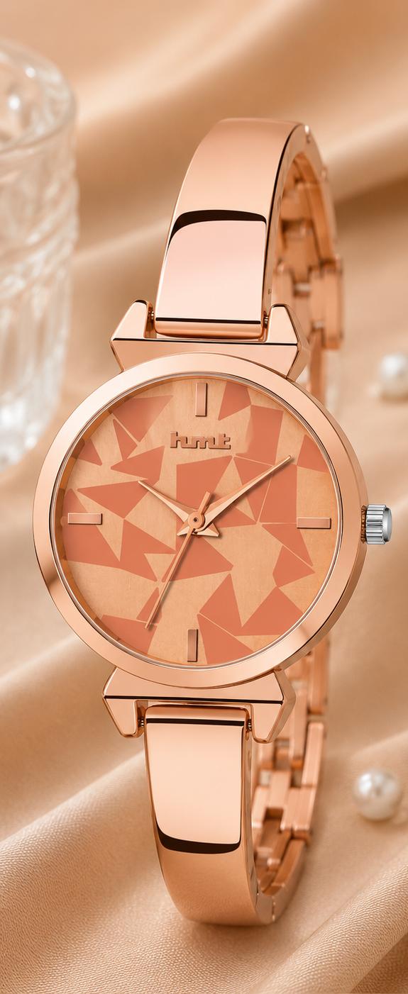 Rose Gold Bangle Watch