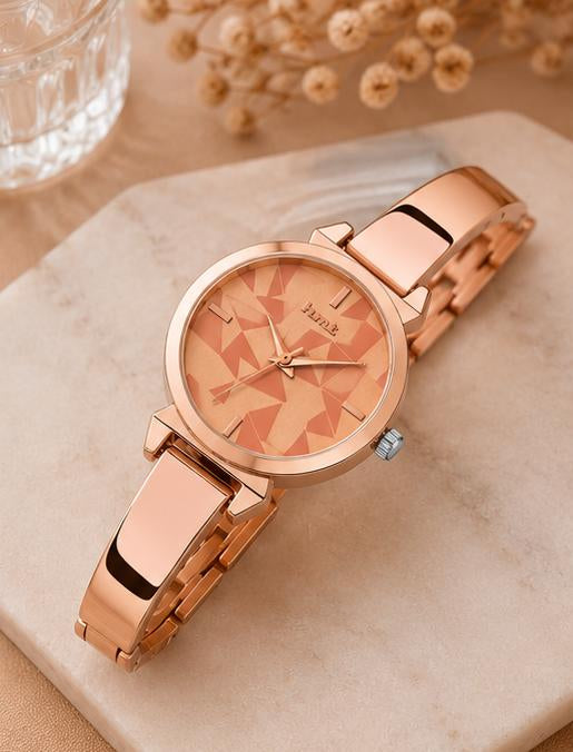 Rose Gold Bangle Watch