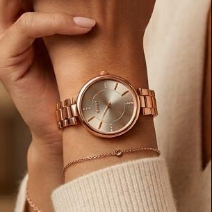 Stainless Steel Link Bracelet Watch